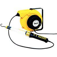 Cable reel with fluorescent 30-LED inspection light - 24 V