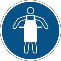 Mandatory sign - Use protective apron - Rigid