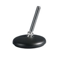 Polyamide adjustable foot - Ø 80 mm - 1200 kg - Zinc-plated steel