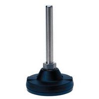 Adjustable polyamide foot - Ø 124 mm - 4500 kg - Steel