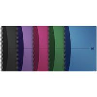 Urban Mix polypropylene spiral-bound notebook 180 p - Small squares - Oxford