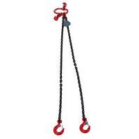 Two-leg chain sling with latch safety hook - Capacity 1.6 t - Manutan Expert
