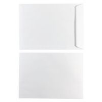 White, self-adhesive kraft envelope
