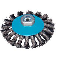 Twisted tapered wire brush - Stainless steel