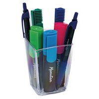 Transparent crystal pencil pot - Manutan Expert