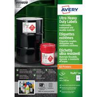 Ultra heavy-duty polyethylene label - laser, ink jet, copier printing