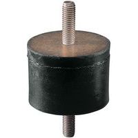 Universal anti-vibration support with 2 threaded rods - Threading size M10