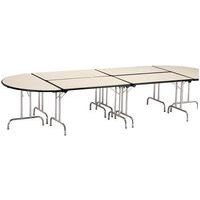 Folding meeting table