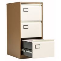 Bisley 3 Drawer Filing Cabinet for Office Storage and Organization