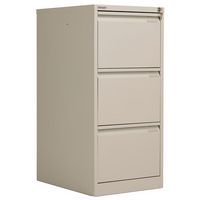 Bisley 3 Drawer Filing Cabinet with Flush Front - Office Furniture