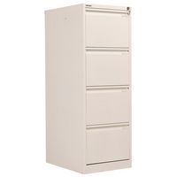Bisley 4 Drawer Filing Cabinet with Flush Front - Office Furniture