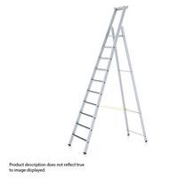 Zarges Aluminium Platform Step Ladder With Perforated Steps