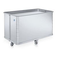 Metal Mobile Bin/Truck Containers - Spring Loaded Wheels