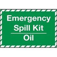 Spill Kit Oil/Chemical/Hazard Marker Signs for Emergency Responses