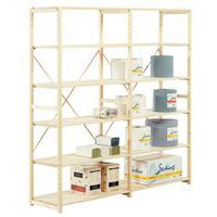 Spruce wood shelving