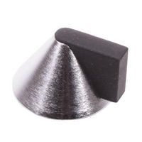 Designer Conical Door Stop - 40 x 32mm - Satin Chrome Modern Design
