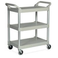 3 Shelf Plastic Trolleys for Office and Industrial Use