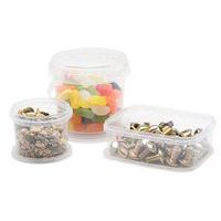 25 Clear Plastic Tubs - Round & Rectangular - Food Grade Storage