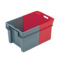 Euro Stacking Containers Red & Grey for Secure Storage and Transport