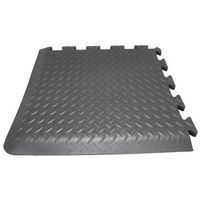 Anti-fatigue deckplate corner tile.