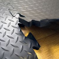 Anti-fatigue deckplate interlocking tiles.