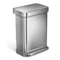 Rectangular Pedal Bin - 55 L for Waste Management and Recycling