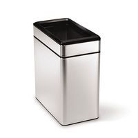 Brushed Steel Open Profile Bin - 10 L for Waste Management