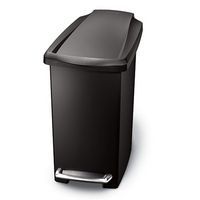 Slim Plastic Pedal Bin - 10 L for Waste Management and Recycling