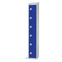 6-Door Metal Storage Lockers - Sloped Top - Antibacterial - Elite
