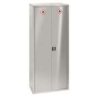 Closed Door Stainless Steel Secure Hazardous Storage Cabinet 880x450mm