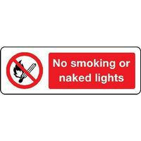 No Smoking or Naked Lights Sign