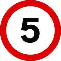 5 mph - Class 2 Sign