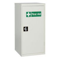 White Safety First Aid Cabinet - 910x457x457mm - UK Medical Storage