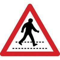 Pedestrian Crossing - Class 2 Sign