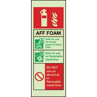 Photoluminescent AFF Foam Fire….. Sign | Signs & ID | Manutan UK
