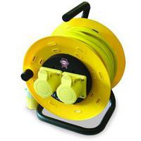 Efficient Cable Reels - x2 110V 16A Sockets - 25m-50m Extension Leads