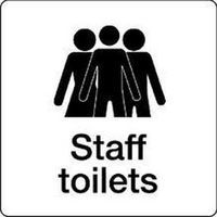 Staff toilets Signs