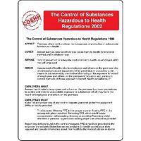 The Control of Substances - Regulations 2002 - Poster