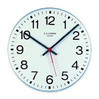 Office Wall Clocks - White - Large Numbers for Timekeeping