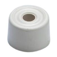 PVC Floor Door Stop - 33mm - White for Secure Fastening and Protection