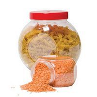 Clear Spherical PET Jars - Pack of 10