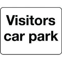 Visitors Car Park Traffic Sign - Textual - Aluminium - Guest Parking