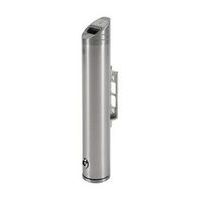 Wall Mounted Stainless Steel Cylindrical Ashtray & Fixtures - Showdown