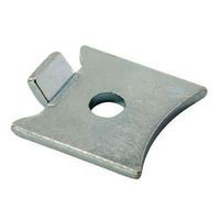 Standard Raised Bookcase Clip - Polished Nickel Plated - Secure