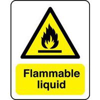 Flammable Liquid - Chemical Substance Sign for Safety & Warnings
