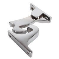 Gravity Door Holder - 60mm - Polished Chrome - Fastening & Protection