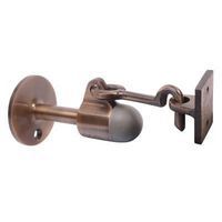 Horizontal Door Stop & Holder - 91mm - Antique Brass - Hardware