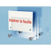 clipser les 4 supports acier pour une insertion aisée des documents clipser les 4 supports acier pour une insertion aisée des documents