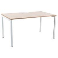 Misao straight desk 140 cm, U-shaped legs - Manutan Expert