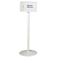Post with A4 information panel - Metal - With stand